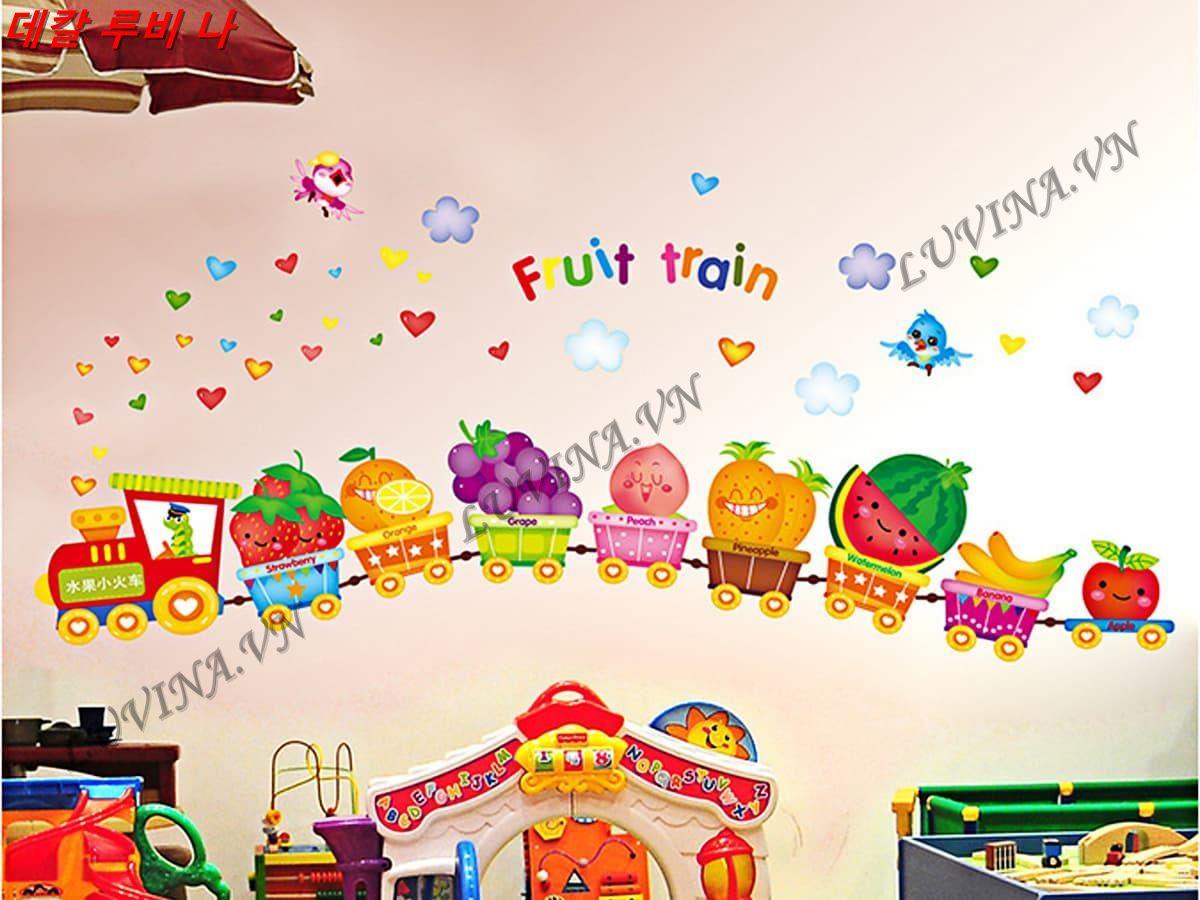 DECAL TRANG TRÍ ĐOÀN TÀU HOA QUẢ