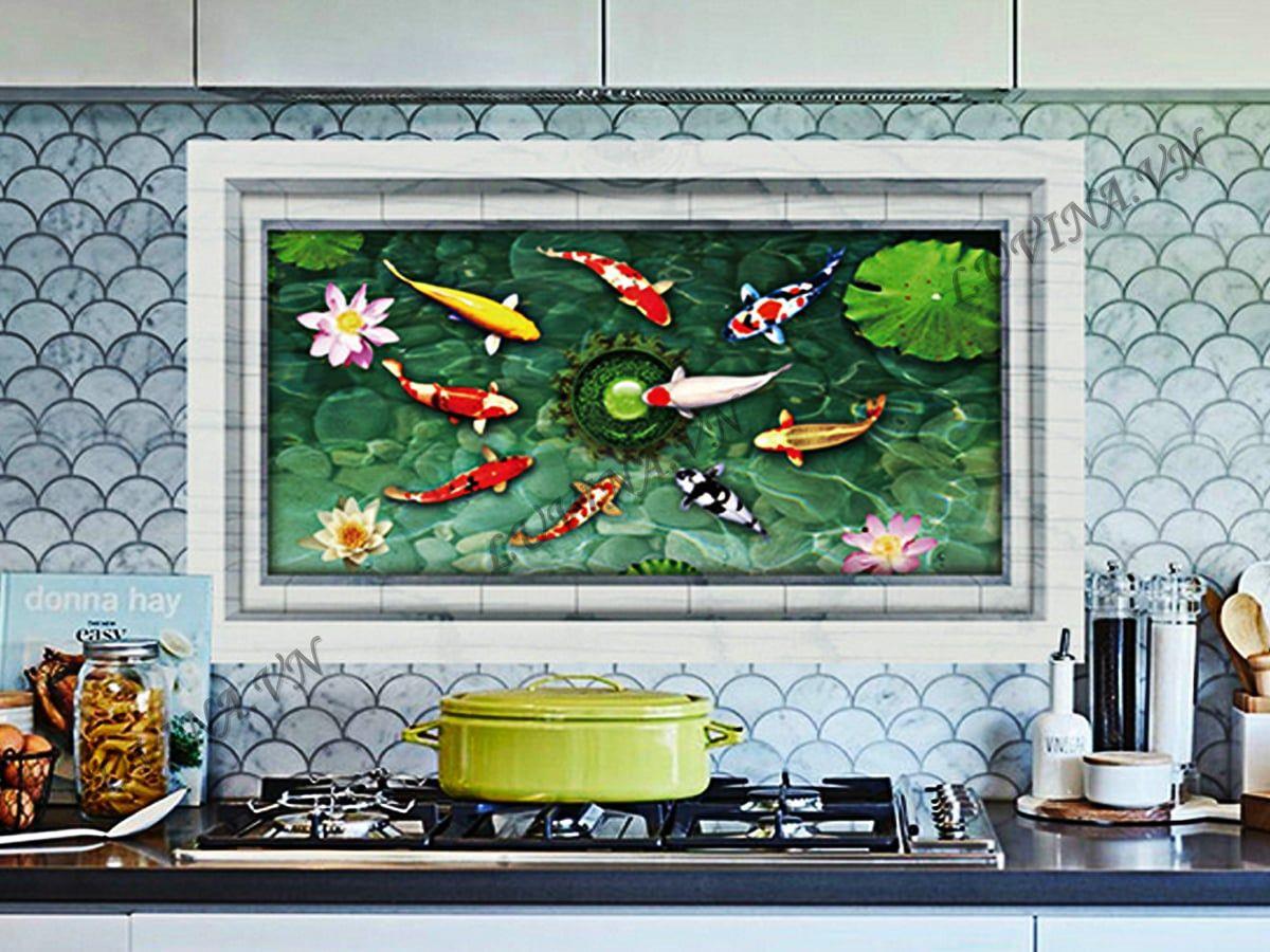 DECAL TRANG TRÍ HỒ CÁ VUÔNG